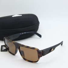 NEW ADIDAS SP 0038 52E HAVANA BROWN POLARIZED AUTHENTIC SUNGLASSES W/CASE 61-13 