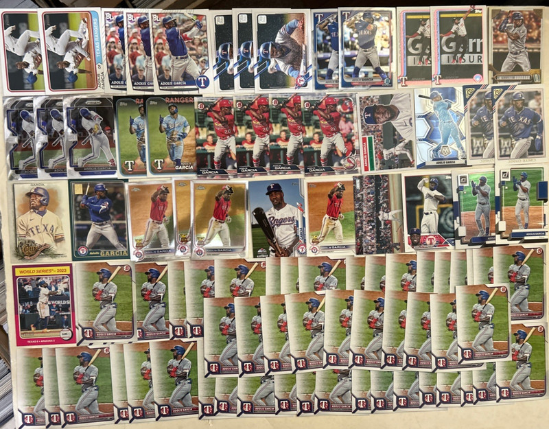 180 ADOLIS GARCIA BASEBAL CARD LOT W/ ROOKIE CARDS