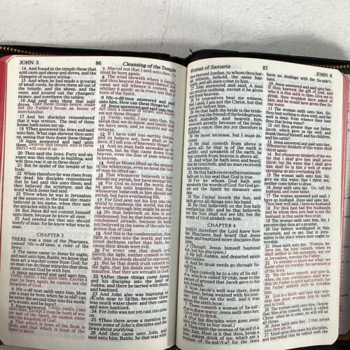 Holy Bible King James Version Red Letter 1972 KJV Zipper Case - Very Good - Picture 15 of 15