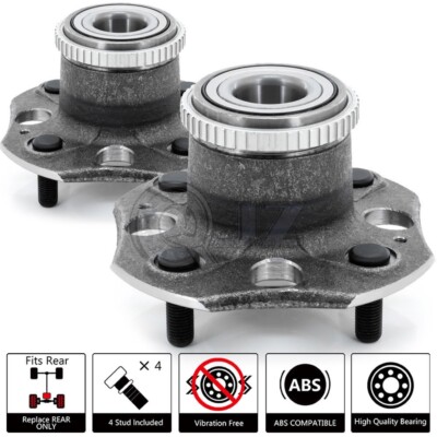 [REAR(Qty.2)] New Wheel Hub Assembly Replacement For 1995-1998 Acura TL 2.5L FWD