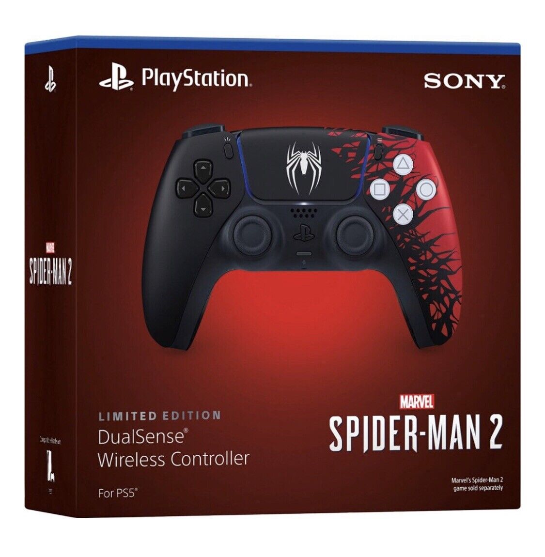 Controle Sony Dualsense para PS5 Wireless - Spider Man 2 Limited