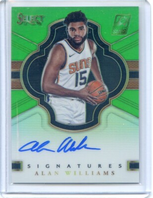 2017-18 Panini Select ALLAN WILLIAMS SIGNATURES AUTO GREEN PRIZM /65 SUNS