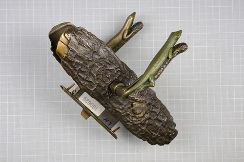 Contemporary Art Martin Pierce Bronze "LIZARD" interior passageway hardware.