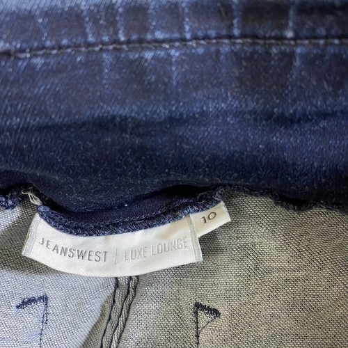 Jeanswest Size 10 Luxe Lounge Jeans Women’s Blue Jeggings High Waist Skinny - Picture 6 of 8