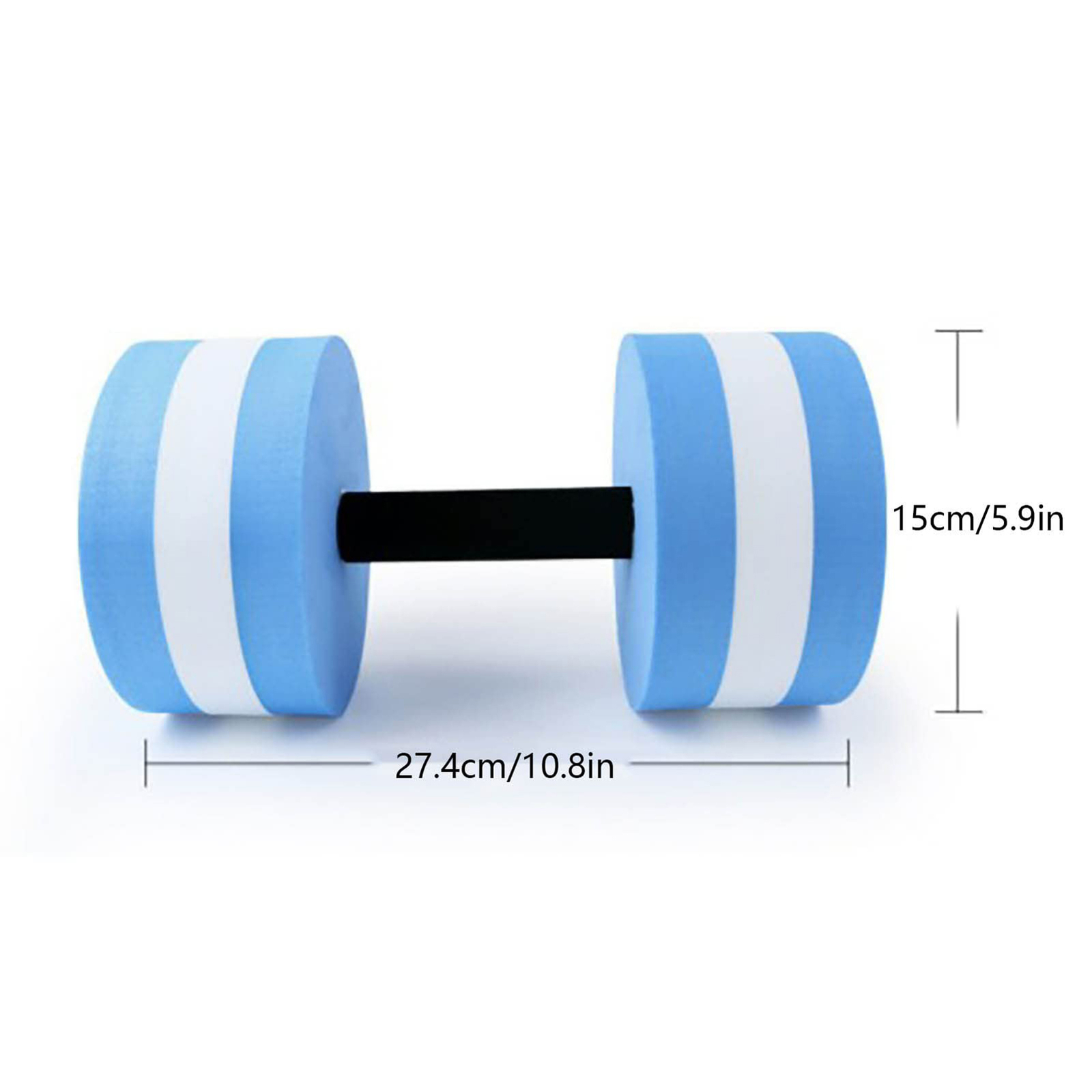 2x Water AerobicsDumbbell EVA Aquatic Barbell AquaFitness Pool