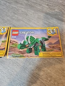 Lego 31058 Creator Dinosaur 2/3 Instruction Manuals ONLY Set Of 2