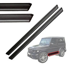 Side Moldings Trims Fiberglass 2 Pcs For 3-door Mercedes G-class G500 Coupe W463