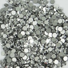 SS12 PR LAB : 50  strass PRECIOSA fond plat SS12 (3,10mm) LABRADORITE (argenté)