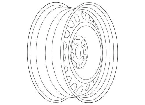Rueda de acero para GM (N/P 09595769)