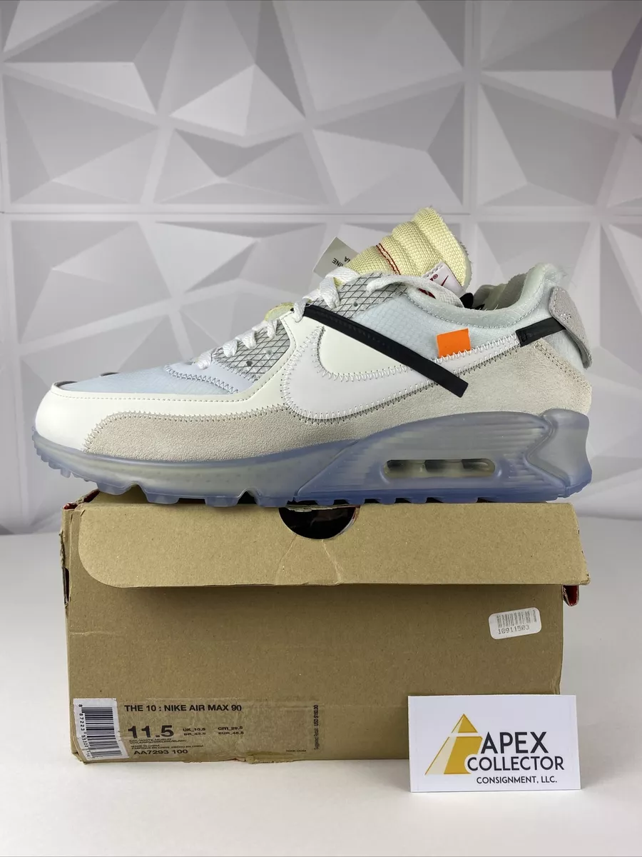 Size 11.5 Nike Air Max 90 x OFF WHITE The Ten 2017