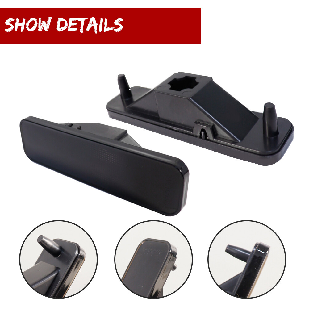 canaページ LH+RH Smoked Front Side Marker Lights Covers For 1982-1987