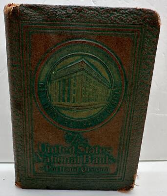 The United States National Bank Portland Oregon Antique Bank No Key