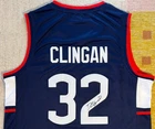 Donovan Clingan Signed Autograph UCONN Huskies NCAA Jersey NBA Trail Blazers USA