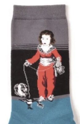 Socks Depicting Art - The Red Boy By Francisco de Goya 1787 NEW