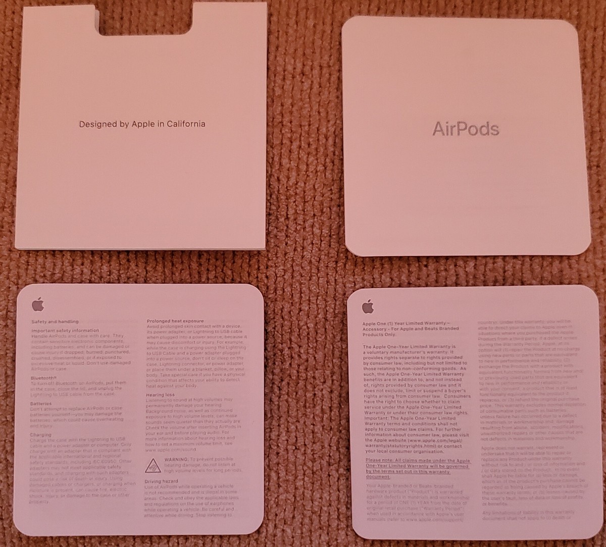 EMPTY RETAIL PACKAGING / BOX & MANUAL ONLY for Apple White EMPTY RETAIL PACKAGING / BOX & MANUAL ONLY for Apple White