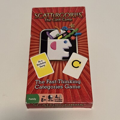 New Scattergories The Card Game Hasbro Winning Moves NIB Sealed Cards