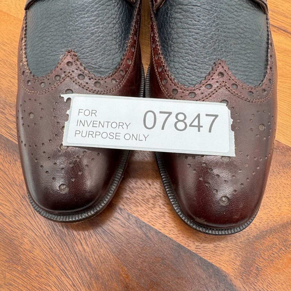 Paul Fredrick Mens Sz 8 M Brown Two Tone Single Buckle Monk 