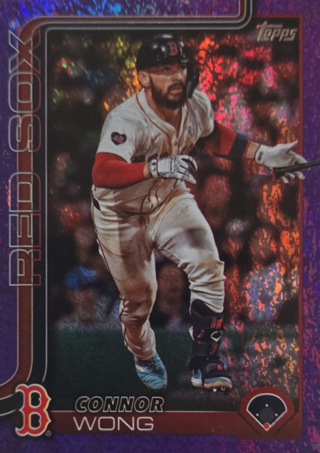 2025 Topps #10 Connor Wong Purple Rainbow Foil /250