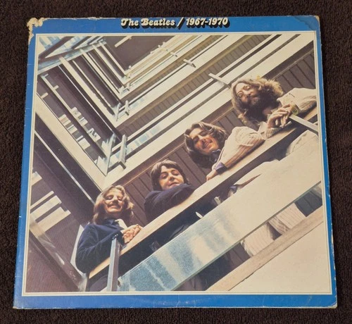 BEATLES 1967-1970 BLUE VINYL 2LP NM '73 Capitol SEBX-11843 OG Inner 1ST Press