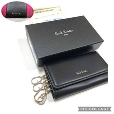 Paul Smith Key Case Black Swirl Trim 15010/2405Cj With Box