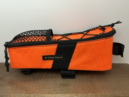 Urban Desert Top Tube Bag High Vis Orange Touring Gravel Bike Packing 11” USA