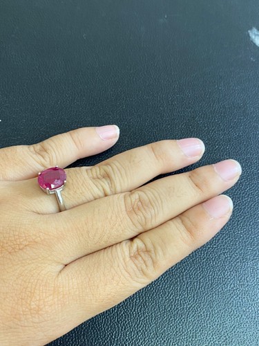 NATURAL RUBY OV 8X10 STERLING SILVER 925 RING EARRING PENDANT - 第 14/14 張圖片
