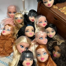 1PC Bratz Make Up Doll Head Scuplture Jade Yasmin Doll Figure Accessories