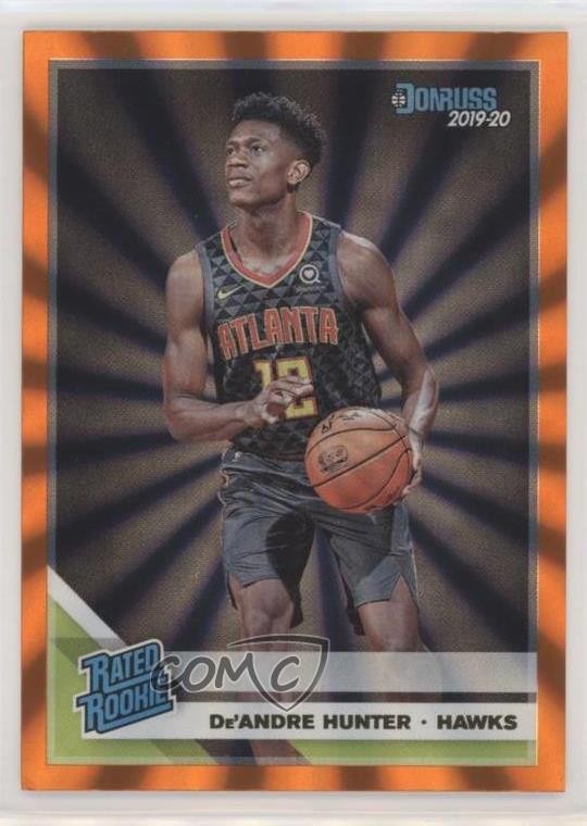 2019-20 Panini Donruss Rated Rookie Holo Orange Laser De'Andre Hunter #204 ji8