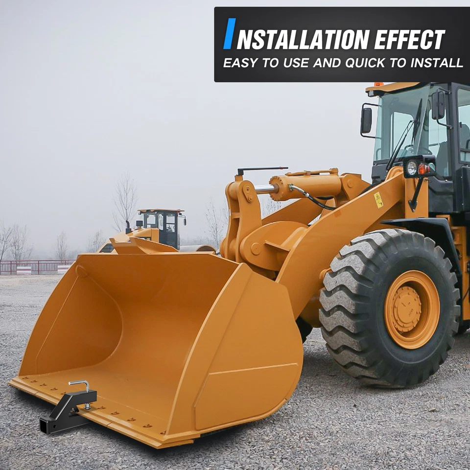 2" Ball Mount Adapter Clamp On Trailer Hitch Receiver For Deere Bobcat Kubota - Image 4 of 4