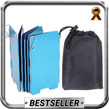 9-teiliger faltbarer Windschutz für Campingkocher - Aluminium 655x135 mm