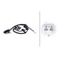 Sensor Raddrehzahl 2-Polig Induktivsensor 1.310 Mm Kabel Hella FüR Toyota Hilux