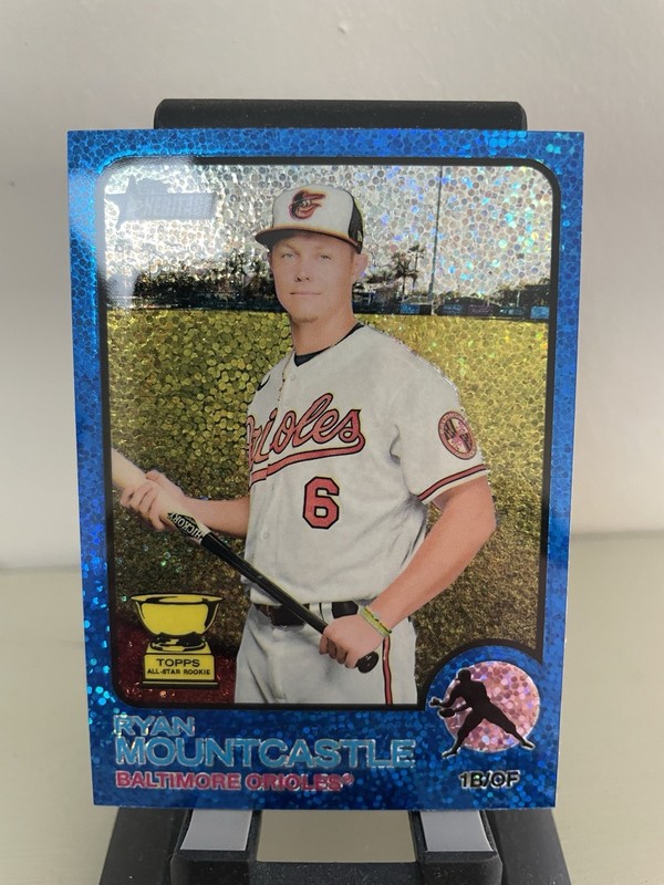 RYAN MOUNTCASTLE—2022 Topps Heritage Blue Sparkle #499 Baltimore Orioles 