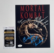 Christopher Lambert Casamassa Richardson Signed JSA 8x10 Photo Mortal Kombat