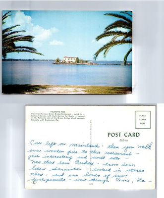 #ad Palmetto Pier Bradenton FL Postcard $3.99