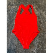 BONDI BORN Fernanda One Piece Swimsuit Size Large Sunrise 2 Fiesta Color NWT