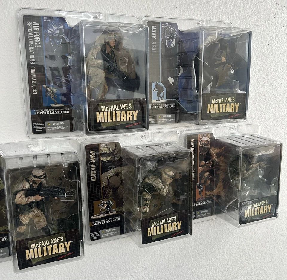 McFarlane’s Military Series 2005 debut lote de 5x-Ejército-Marina-Marina-Fuerza Aérea (NUEVO) Foto 2 de 4
