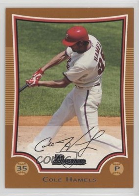 2009 Bowman Orange 6/250 Cole Hamels #70 0q3