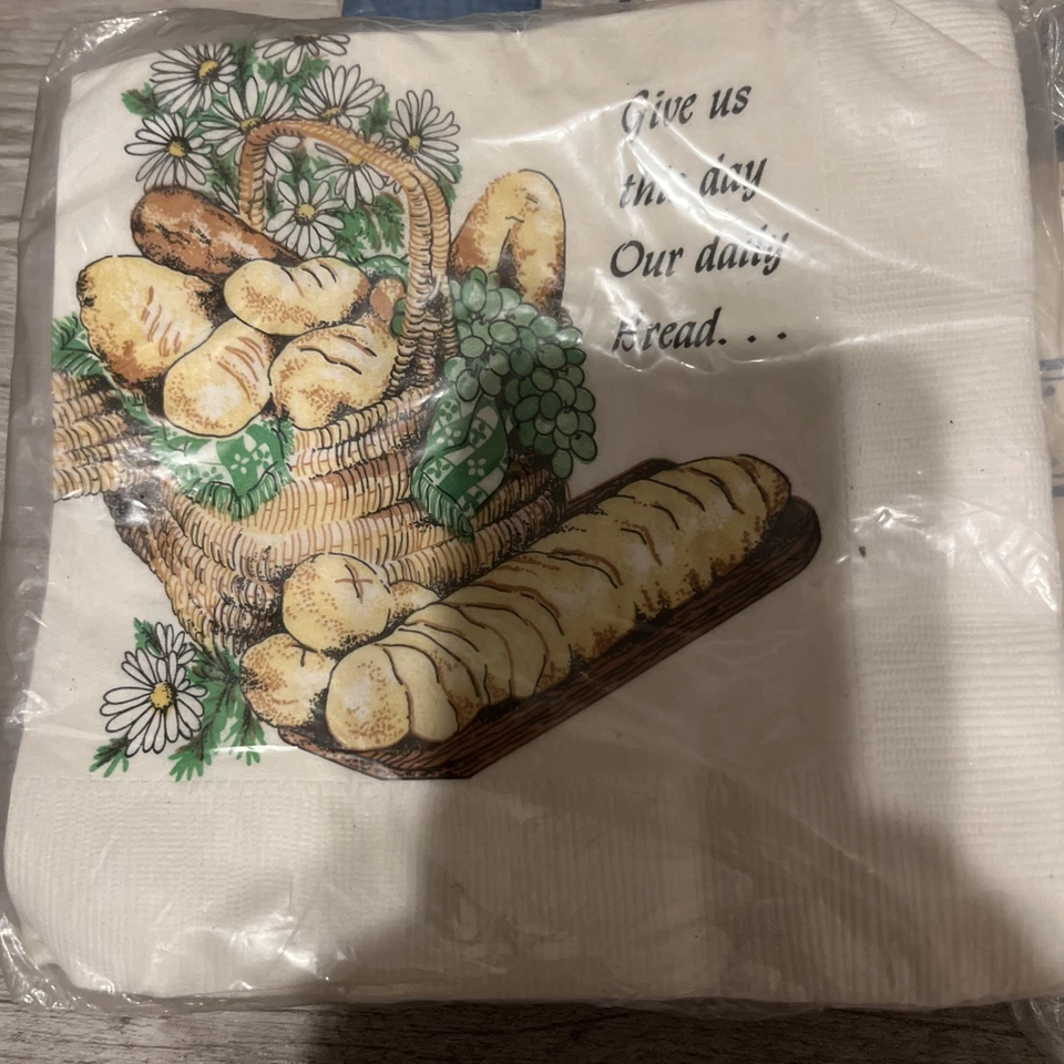 Servilletas de almuerzo Graceline vintage, 60 nuevas paquetes abiertos y platos distintivos mantel Foto 4 de 4