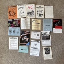 Atari 800 Computer Floppy Disk Game Lot Of Manuals And Inserts Only NO GAMES