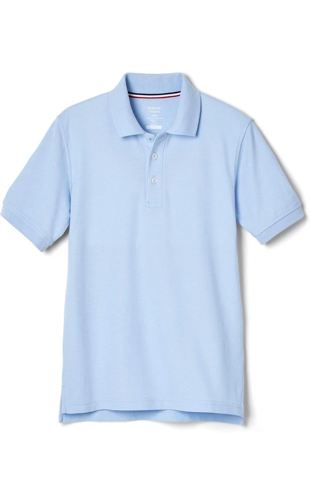 7 件装法国烤面包男孩短袖皮克 Polo 制服衬衫(7 包)尺寸 4T — 第 4/4 张图片