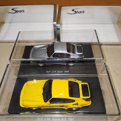 RUF CTR Yellow Bird 1987 Spark Diecast Car Yellow High-Detail Gebraucht