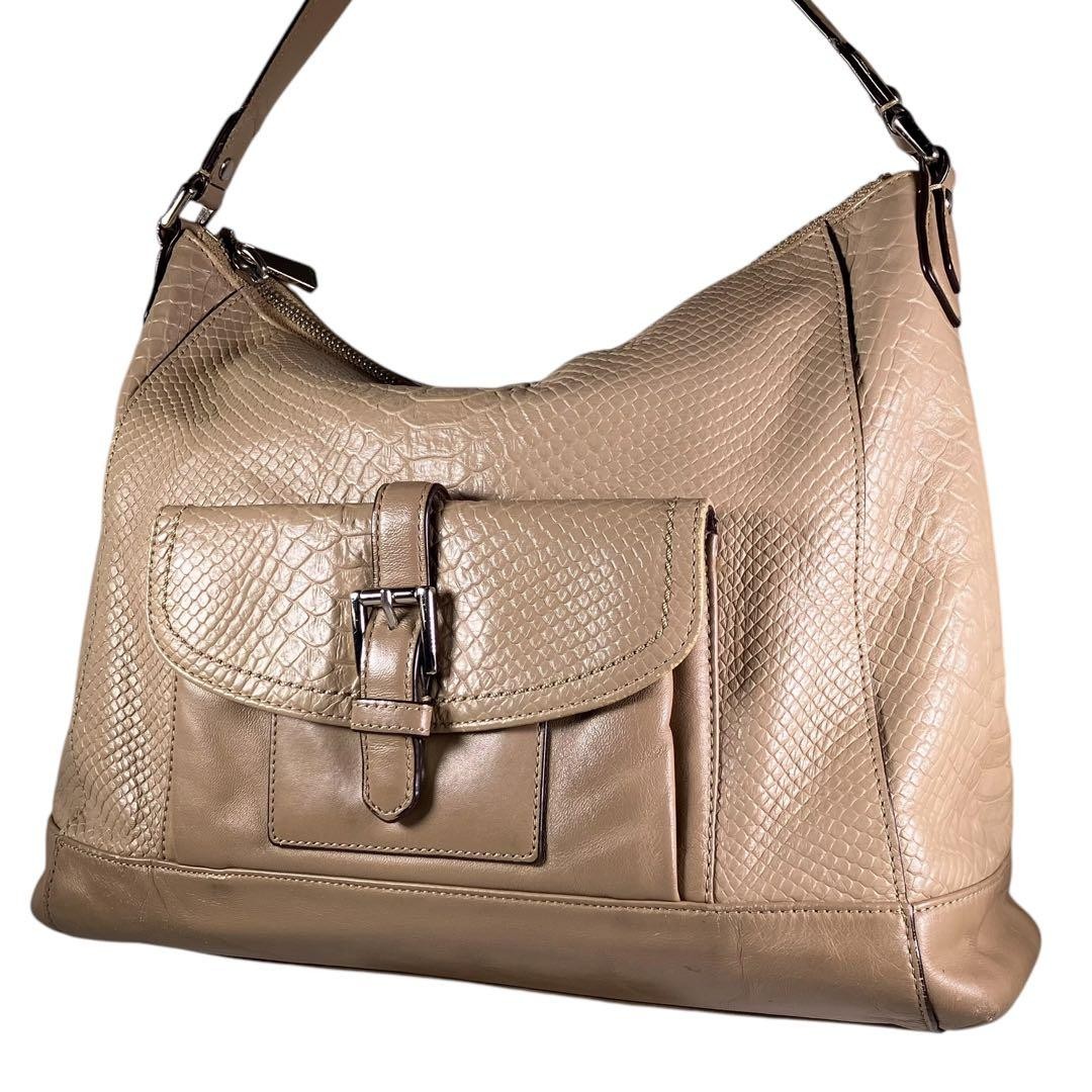 Coach Black Leather Shoulder Bag 31283 M4_0706