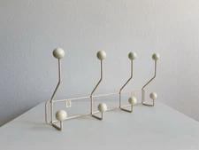 Mid Century Modern Metal Coat Rack Wall Hooks Entryway Organizer Minimalist