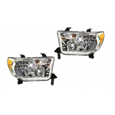 For Toyota Tundra Headlight 2007-2013 Driver and Passenger Side Pair/Set
