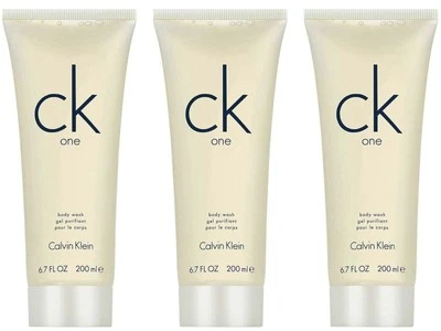 CALVIN KLEIN ck one Duschgel Showergel aromatisch zitrischer Duft Unisex 3x200ml