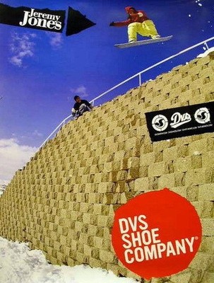 DVS 2006 Jeremy Jones 2 sided snowboard poster New Old Stock Flawless Condition