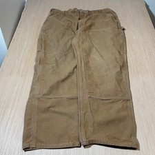 Carhartt Double Knee Work Pants Mens 44x30 Brown B01 BRN Made in USA