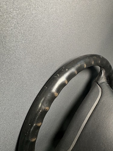 Porsche 911 993 996 986 Boxster Steering Wheel Black Leather - Foto 8 di 9