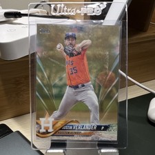 Topps 2018 Justin Verlander #650 Orange Jersey Houston Astros MLB Baseball