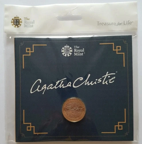 2020 AGATHA CHRISTIE £2 COIN ROYAL MINT BRILLIANT UNCIRCULATED SEALED PACK